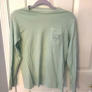 Vineyard Vines Light Seafoam Green Long Sleeve Tee